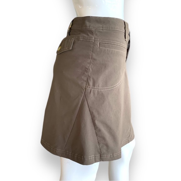 ATHLETA BROWN NYLON/SPANDEX SKORT/SKIRT. WOMEN’S SIZE 8 - Picture 3 of 9